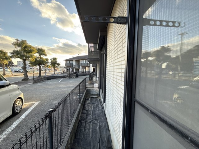 ディアス鵤　B棟のバルコニー