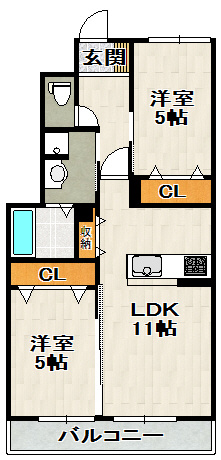 D1の間取り