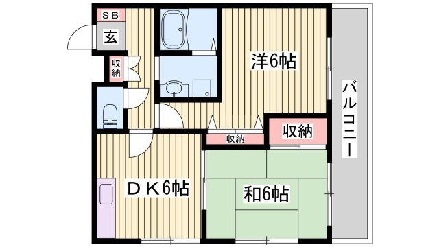 ロイヤルコーポ白浜の間取り