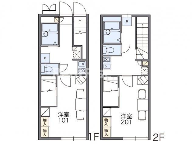 レオパレスフェアリーの間取り|代表的な間取のため実際の間取とは異なる場合があります