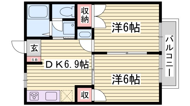 サンコートＡの間取り