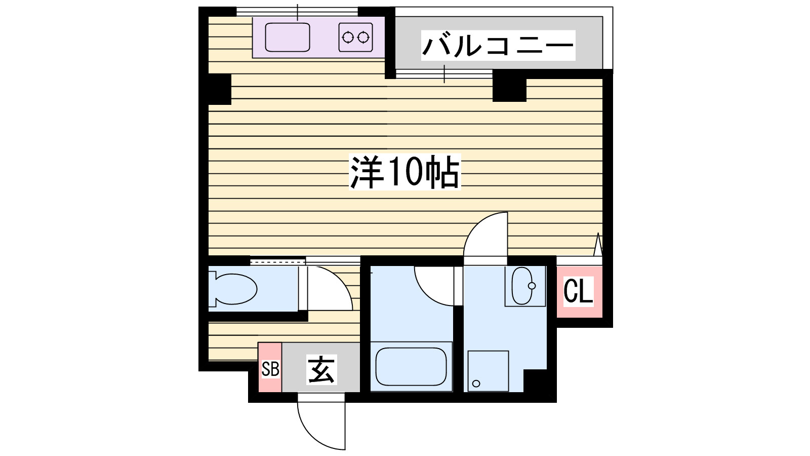 ラフェスタ今宿の間取り