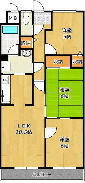ラフェスタ大塩の間取り