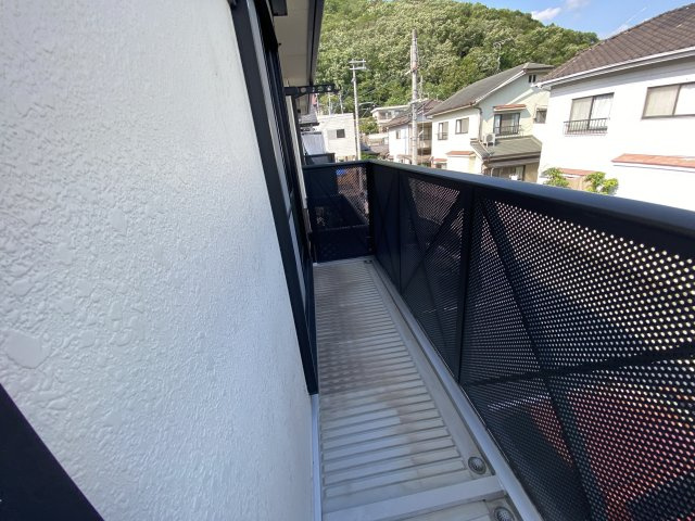 フレグランス新宮のバルコニー