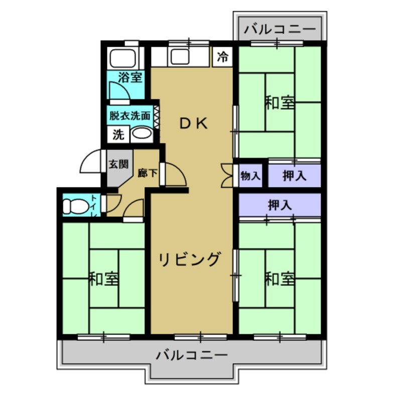 パビリオン乙川の間取り