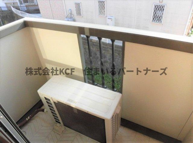 久留米市荒木町荒木のハイツのバルコニー|陽当たり良好なバルコニーです