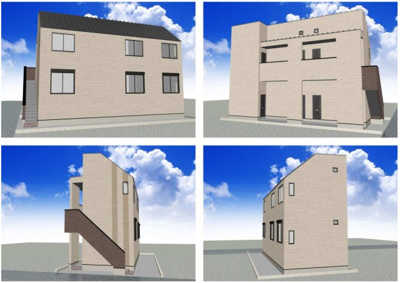 【外観パース】 | Collon六町 | 外観パース