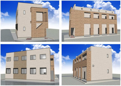 【外観パース】 | （仮称）一ツ家四丁目　Designer's Apartment