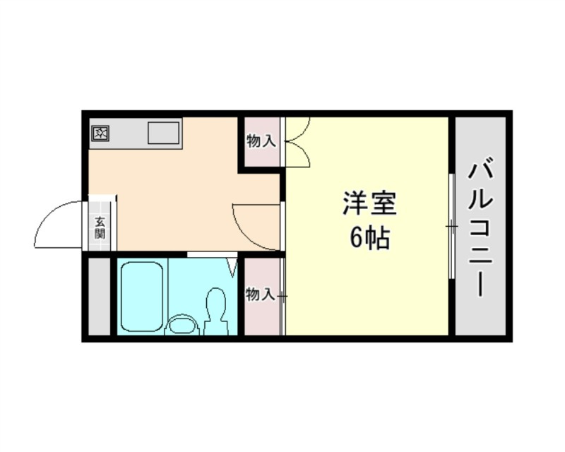 コーポいわれの間取り