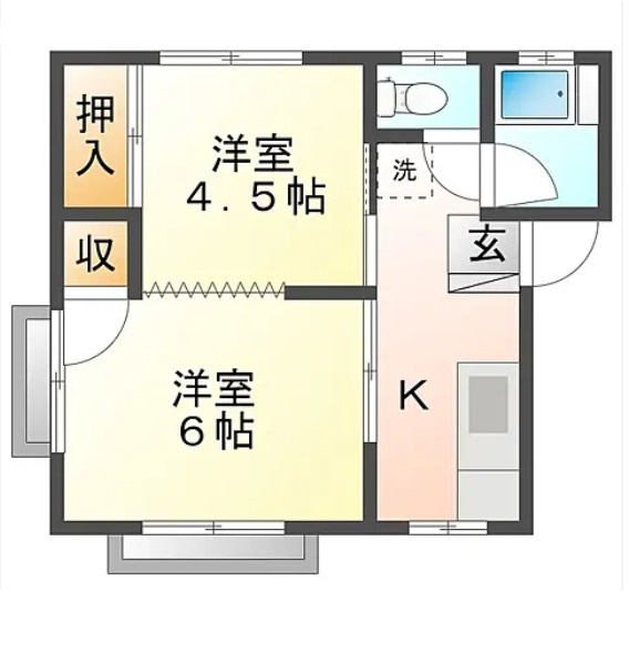 コーポ松山の間取り