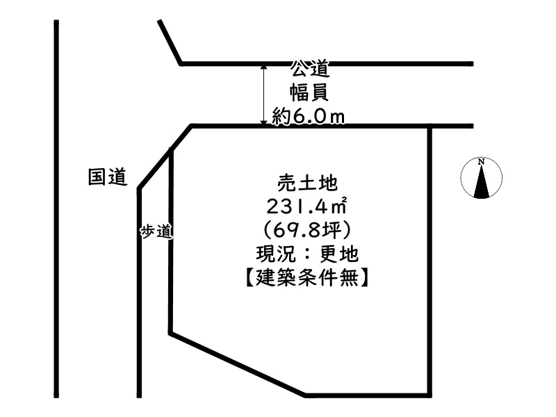 姫路市林田町下伊勢／売土地の土地図