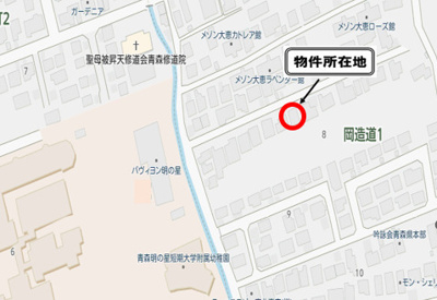【地図】 | 青森市岡造道1丁目土地