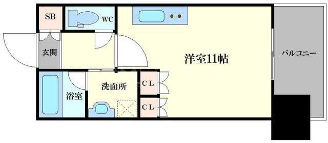 CITY  SPIRE難波ＷＥＳＴの間取り
