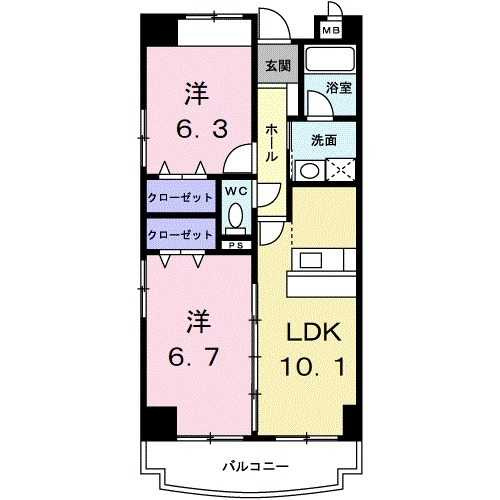 パローレ２０　　刈谷市の賃貸ならクラスホーム刈谷店の間取り