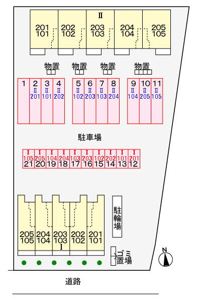 ルーチェ・デル・ソレⅡの駐車場|駐車場