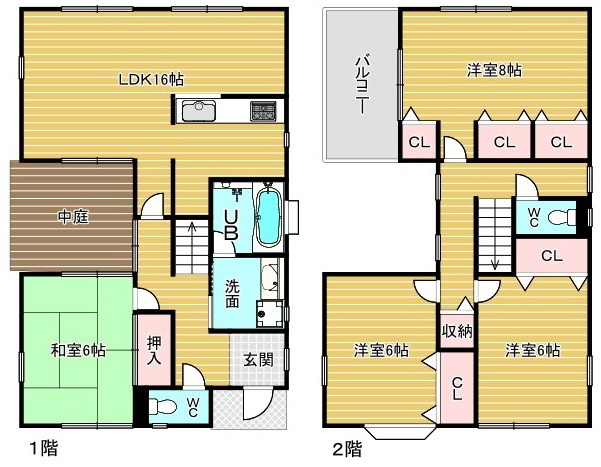 【間取り】 | 岸和田市摩湯町貸家