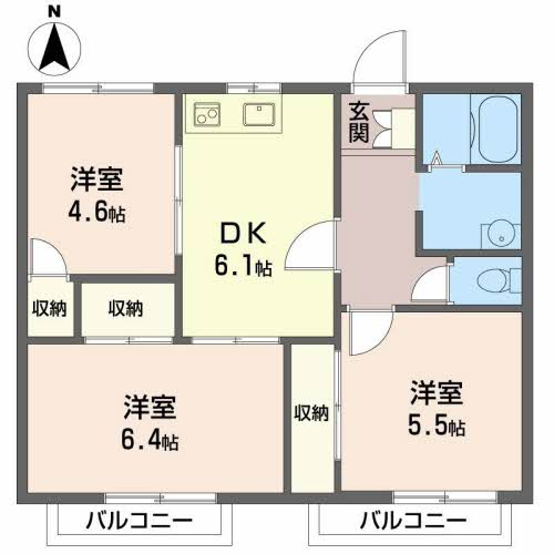 メゾンオリーヴィエの間取り