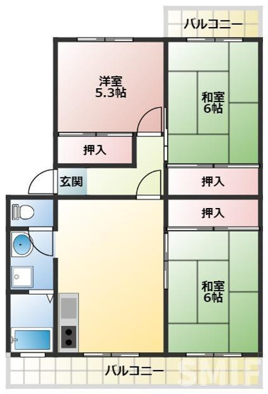 【間取り】 | パストラル菅原II