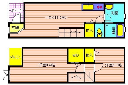 フラン神戸の間取り