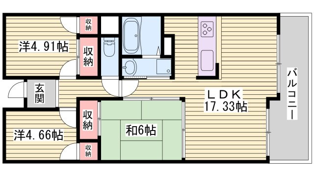 シャトーブランシェの間取り
