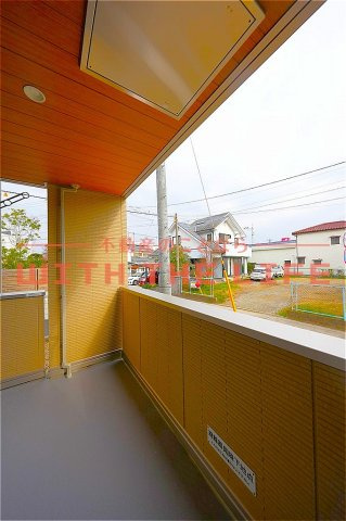 アルカンジュ東合川【キャッシュバック対象物件】のバルコニー|陽当たり良好なバルコニーです