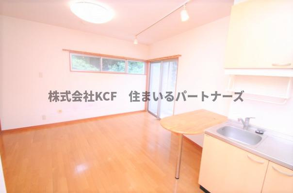 ロッヂングスオークの居間・リビング|使いやすいリビングです