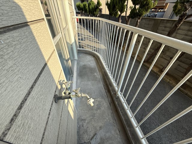 アートマンションのバルコニー