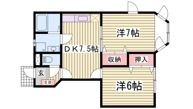 グリーンパレスⅡの間取り