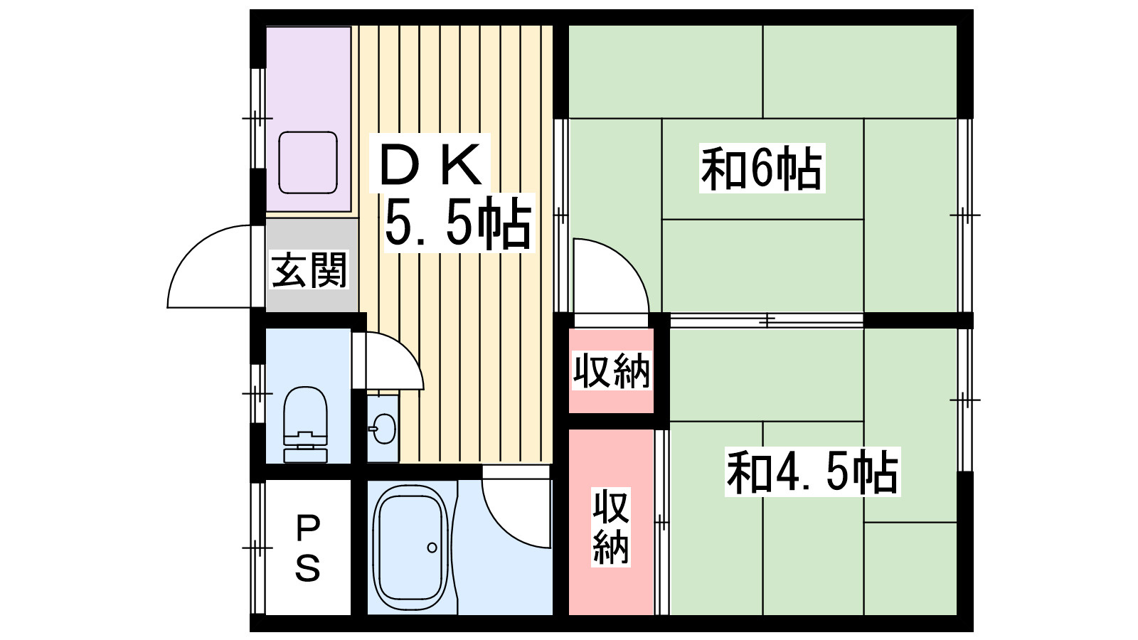 コーポ片山の間取り