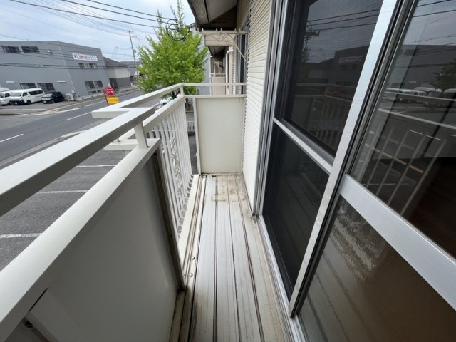 ハイツときB棟のバルコニー