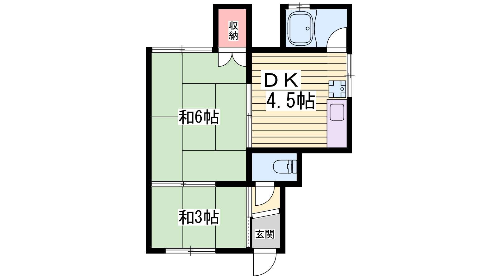 ペディコート姫路神子岡前の間取り