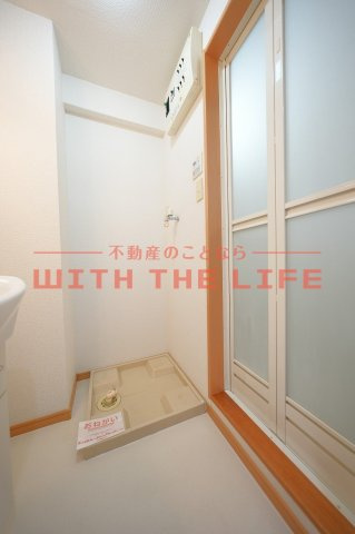 シャンベルジュK☆T【10.000円キャッシュバック対象物件】の洗面所|スペースが確保できる洗面所です