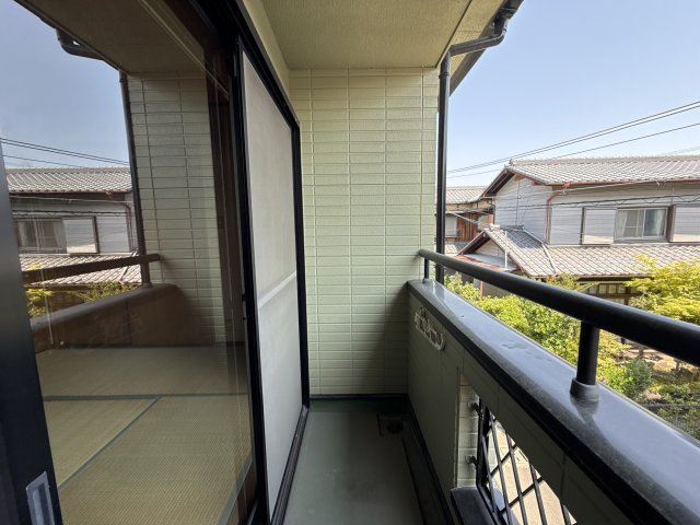 山本ハイツのバルコニー