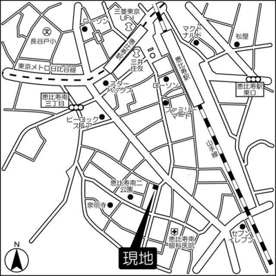 【地図】 | ＦＯＲＴＵＮＡ恵比寿