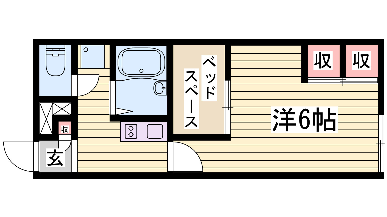 レオパレスグレースの間取り