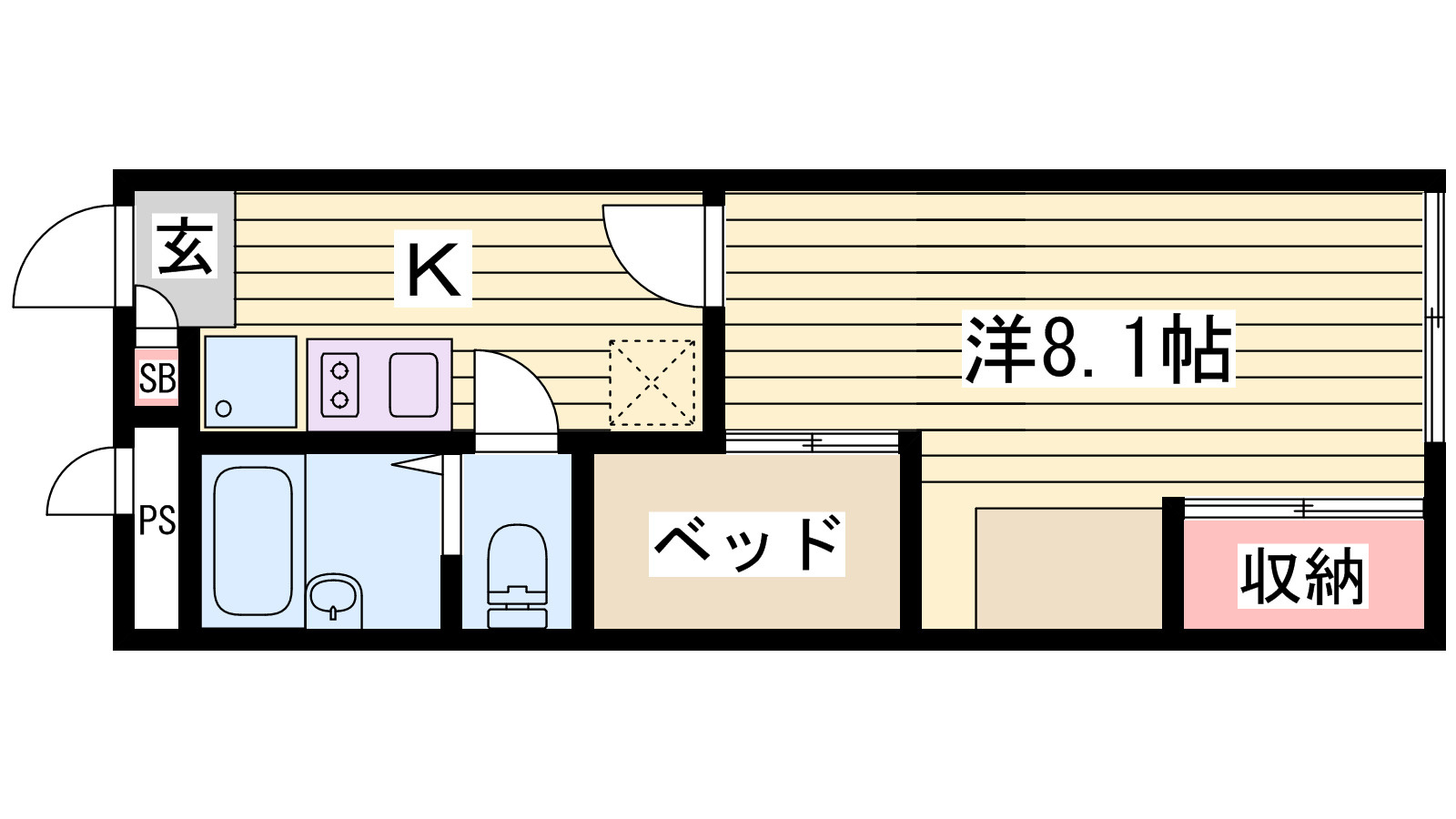 レオパレス西はりまの間取り