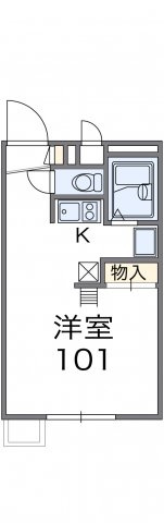 レオパレスルニＩの間取り|代表的な間取のため実際の間取とは異なる場合があります