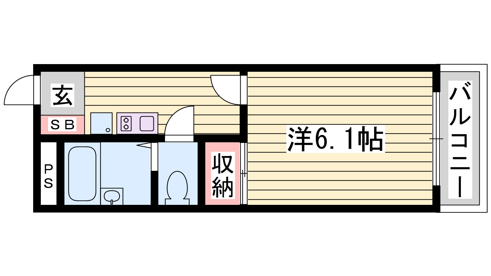 レオパレス神屋町の間取り