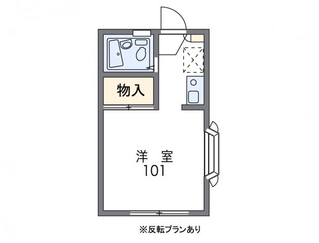 レオパレスジョイフルＭの間取り|代表的な間取のため実際の間取とは異なる場合があります