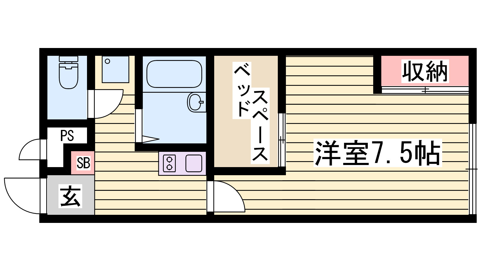 レオパレスｃｒａｎｅⅡの間取り