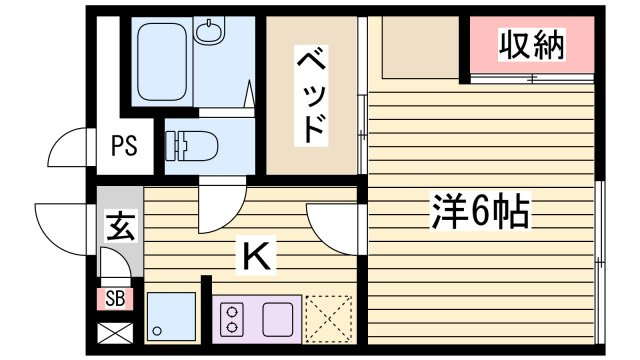 レオパレスサマールＫの間取り
