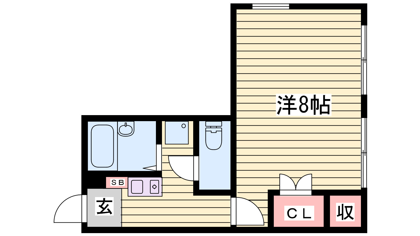 レオパレス飾西の間取り