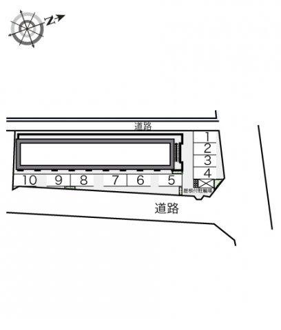 レオパレス仁豊野の駐車場