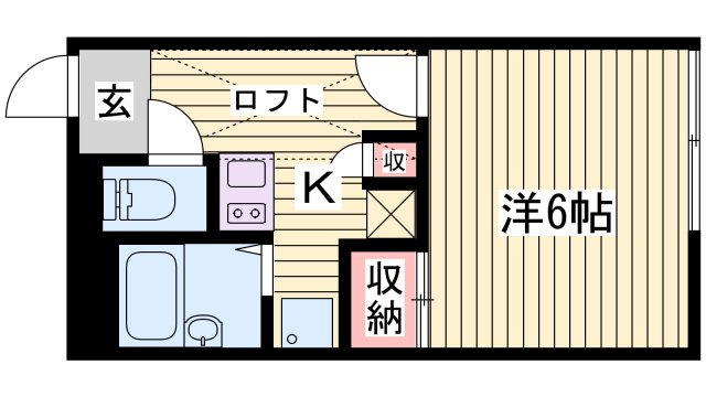 レオパレスル・ベルの間取り