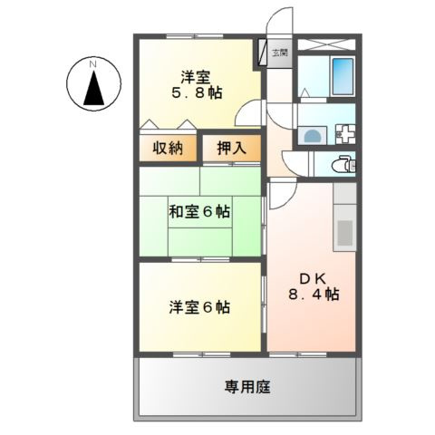ハイツエトワールの間取り