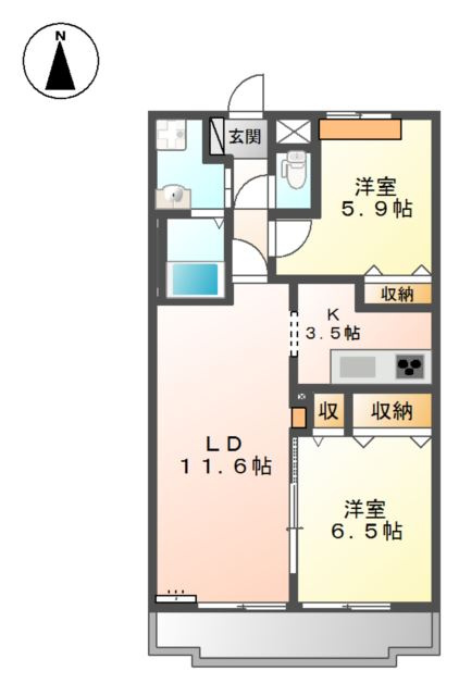 アンプルールの間取り
