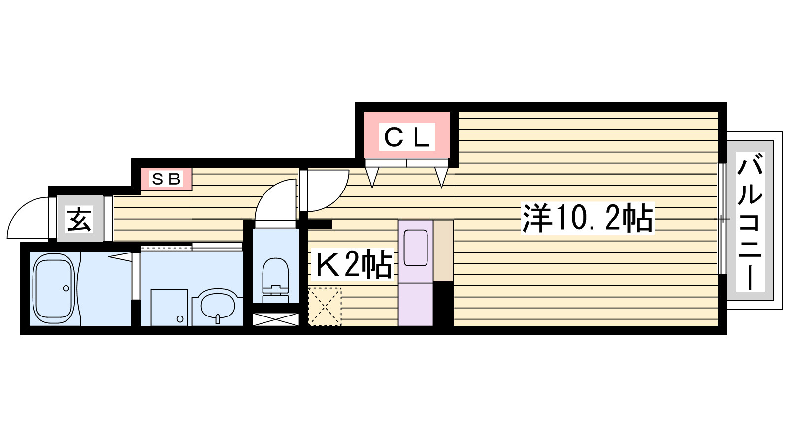 エスターブレＣの間取り