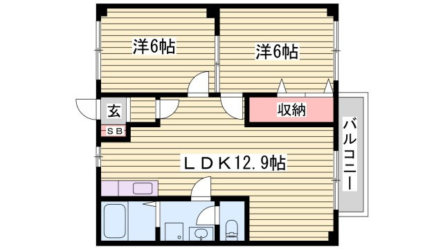 エスポワール新在家の間取り