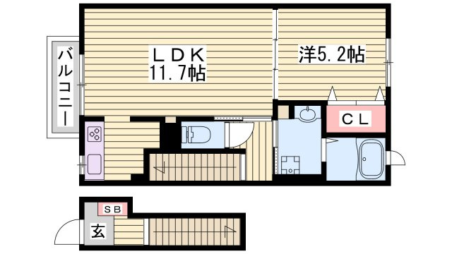アンソレイユⅢの間取り
