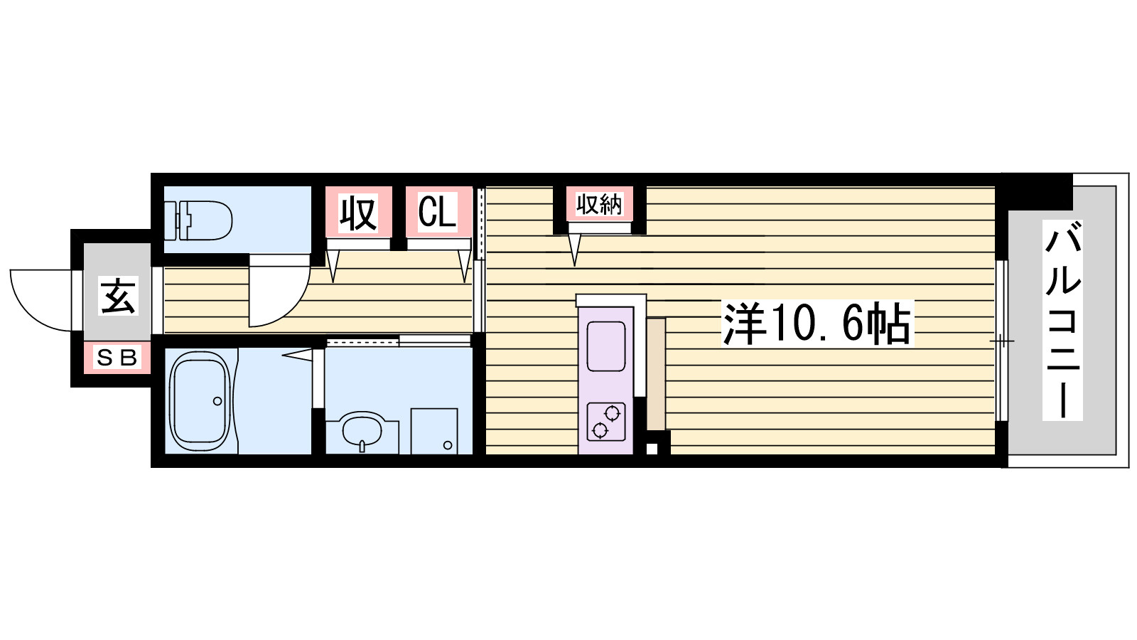 クレール姫路の間取り